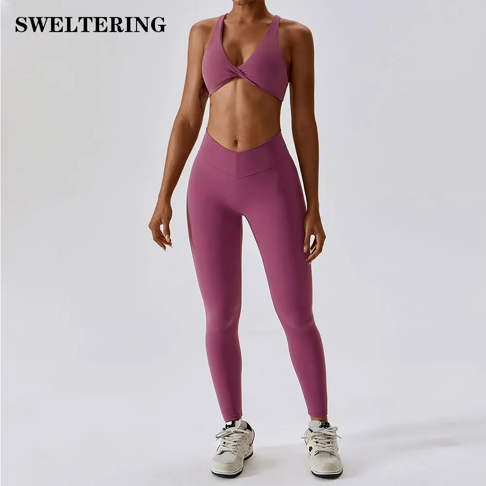 Seamless Tracksuit Yoga Set Workout Outfits for Women 2 Piece Sport Bra High Waist Shorts Yoga Leggings Sets Fitness Gym Clothin