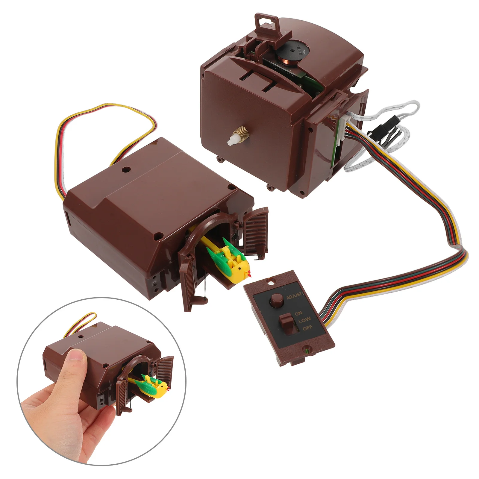 

Quartz Cuckoo Clock Movement Replacement Kit Reliable Timekeeping with Light-Controlled Chime for Bedroom Living Room Office