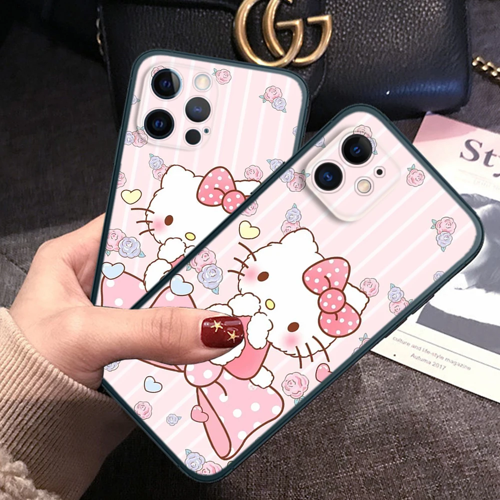 Z152 hello kitty Soft Case for Huawei Y5P Y6P Y7A Y8P Y9A Y6 Y7 Y8S Y9S Y9 Prime Nova 9 9I 4E 5T 7 Mate 10 Lite 20 Pro P30