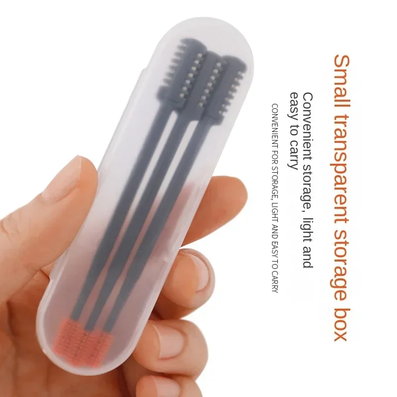 3 штуки портативного ручного стржального станка для носовых волос Washable Storage Box Waterproof Double Head Nose Hair Removal