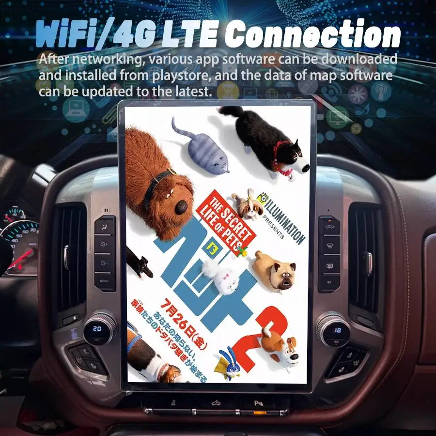 15.6nch For SILVERADO/GMC SIERRA 2020-2023 Car Radio dual system Navigation Android 14 Carplay GPS Multimedia Video player 4G BT