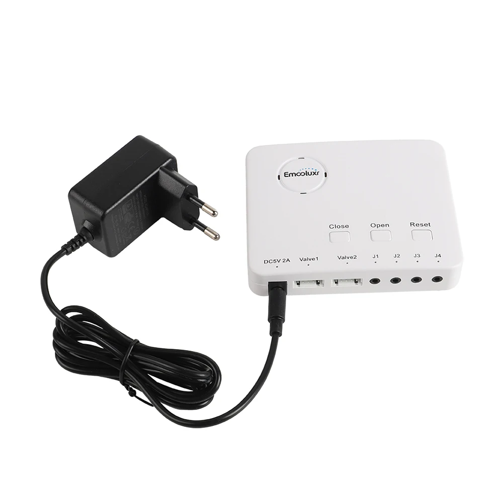 

New Product Water Leak Sensor Water Control Unit with 4pc Batteries and 1pc 5V EU Plug for Home Alarm System