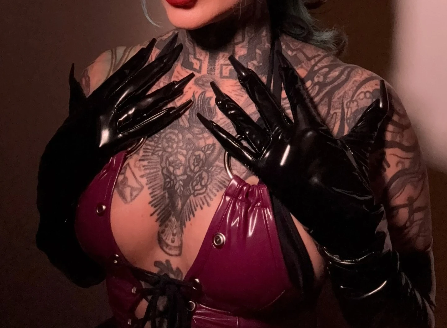 Oil Black Shiny LATEX GLOVES with NAILS 70cm Super Long Thin Elastic Faux Patent Leather Rubber Nail Glove Cosplay Costume Glove