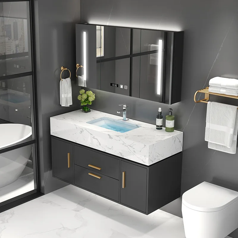 Bathroom Cabinet Combination Marble Washbasin Bathroom Can Be Upgraded Bathroom Washbasin Cabinet Bathroom Sanitary Ware