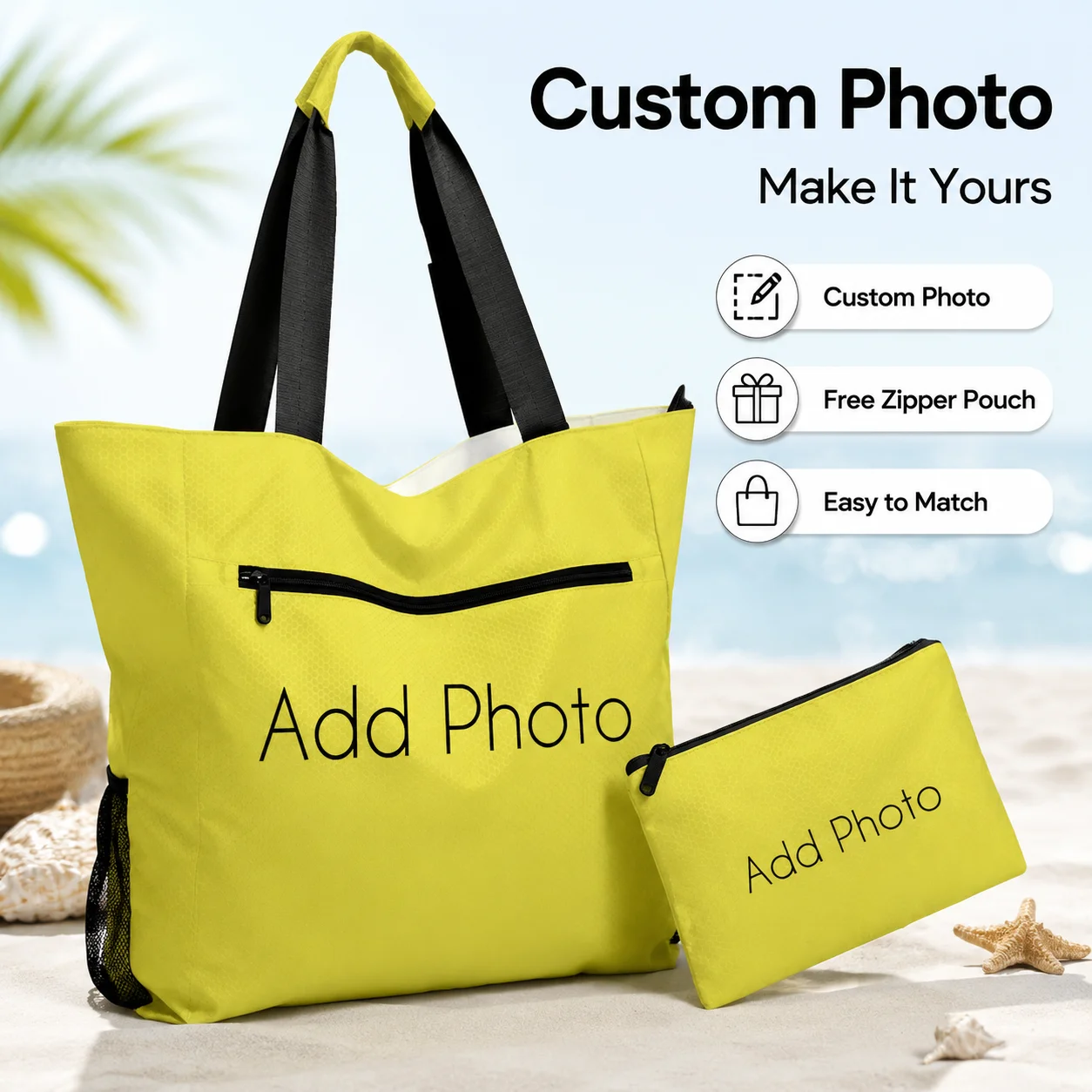  MUST-HAVE Custom Tote Bag  Lightweight Waterproof Travel & Gym Shoulder Bag for Women Everyday Chic Style