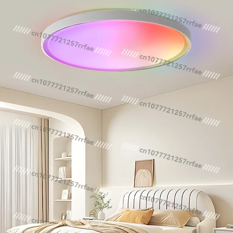 AC220V Bluetooth Control Intelligent Ceiling Light 45w Ultra-thin Light Emitting Diode Color Changing Remote Control Home Office