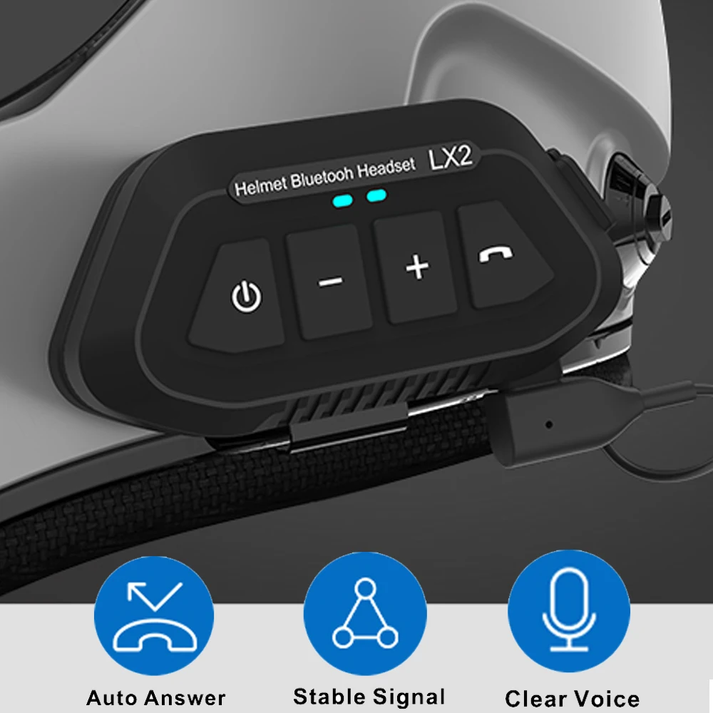 1200mAh Motorcycle Helmet Wireless Headset BT 5.0 Bluetooth Helmet Headset  Voice Assistant Moto Earphone Motorbike Headphone - AliExpress 201355758