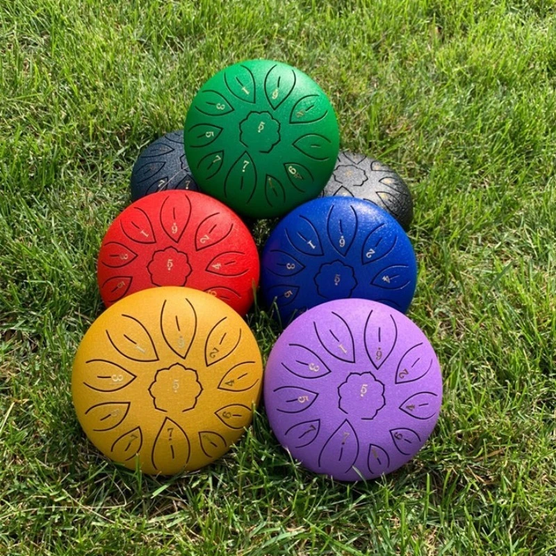 Instrument Ethereal Drum 6 Inch 11 Sound Ethereal Drum C Key, Hand Disc Drum Steel Tongue Drum, Children's Musical Instrument