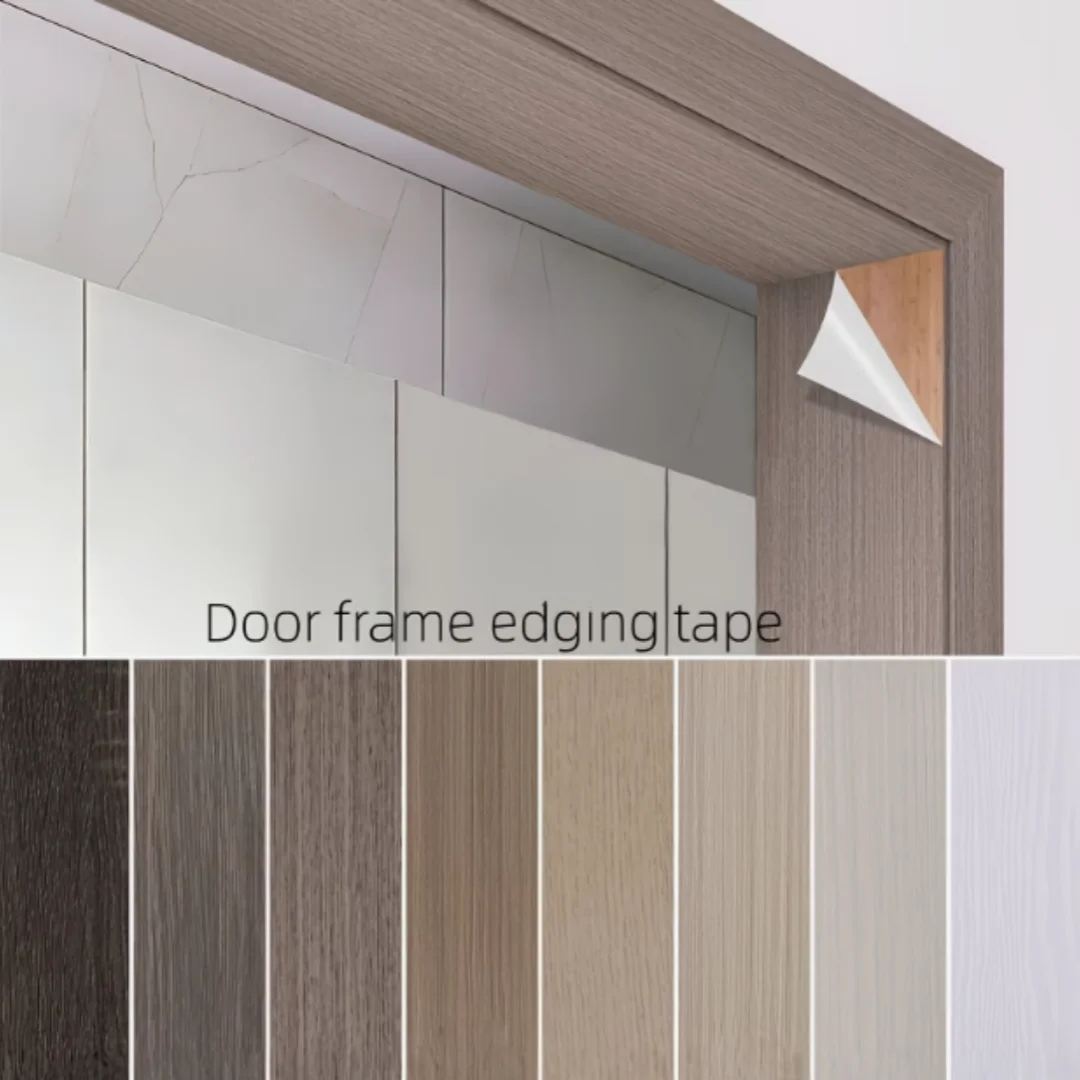 1PC 5mx12cm Wood Grain Waistline Skirting Line, Self-Adhesive And Easy to Peel, Suitable for Door Casings,And Window Sill Decora