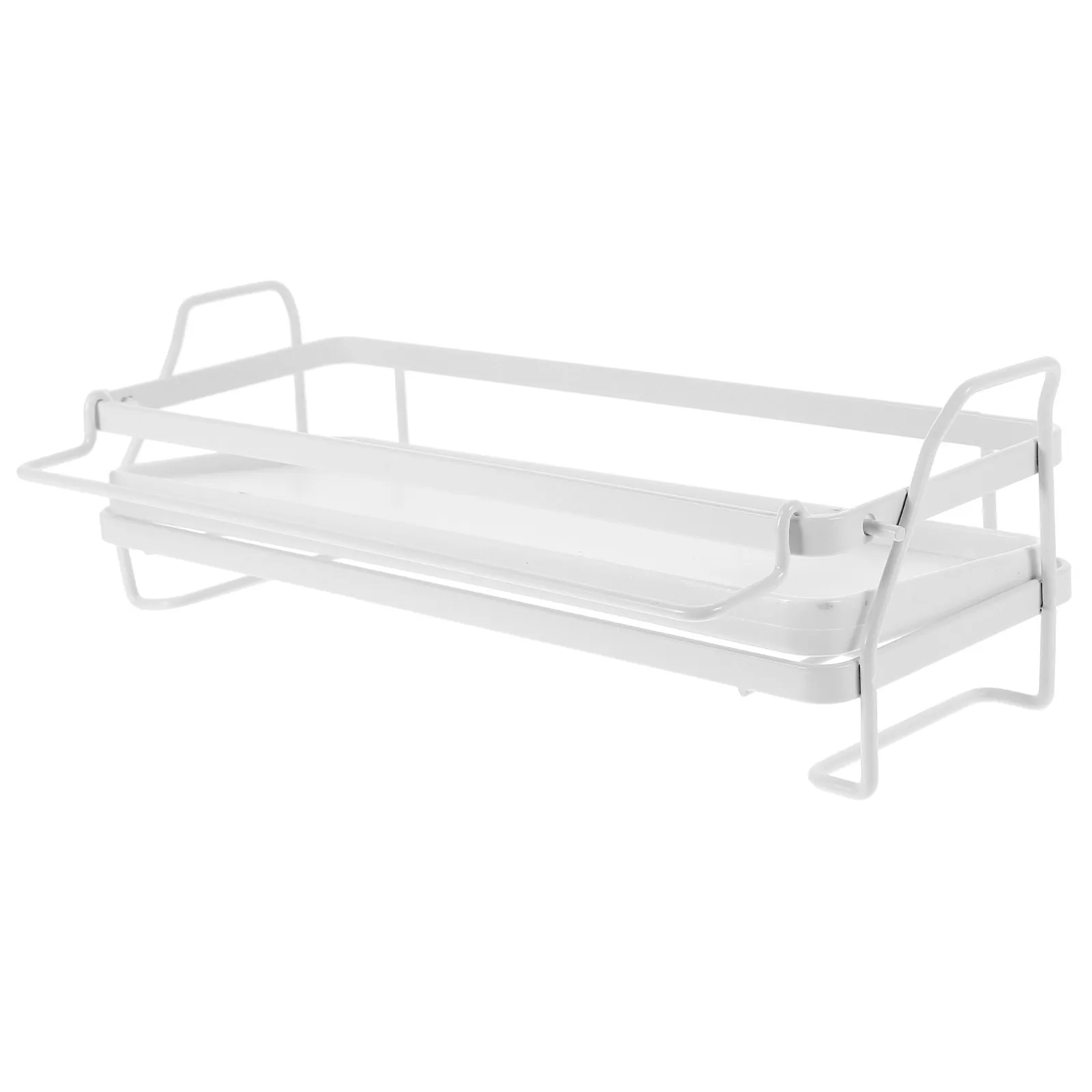 

Wall Hanging Rag Storage Shelf No Drilling Carbon Steel Kitchen Organizer Large Capacity Stainless Steel Shelf for Sponge