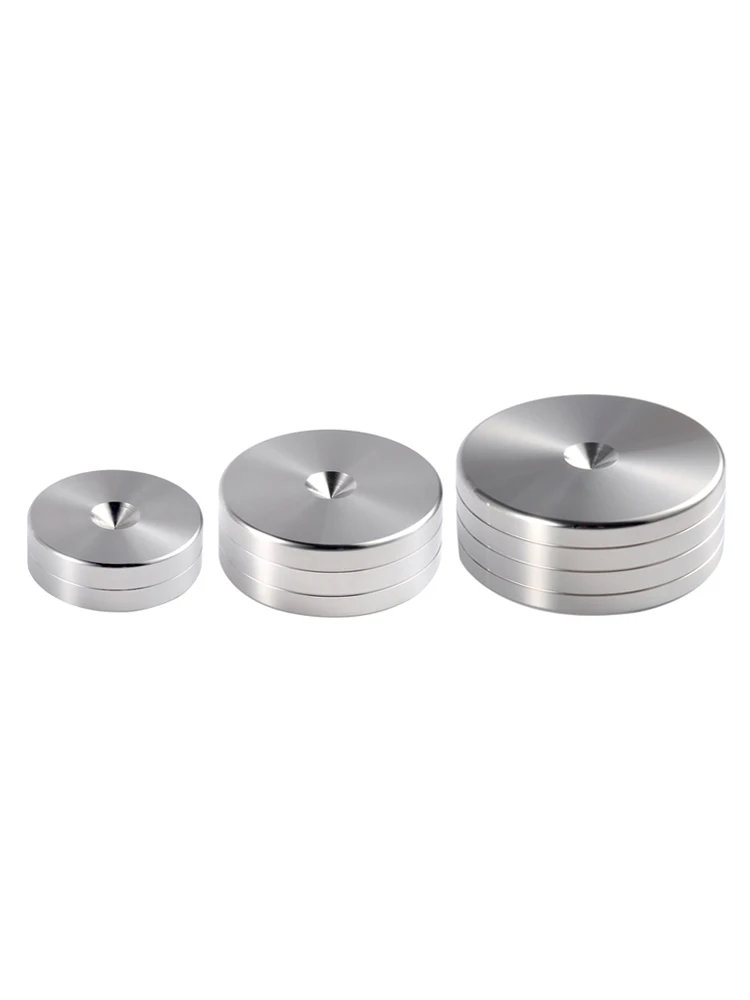 8PCS Speaker Isolation Spike Stand Feet HIFI Audio 316 Stainless Steel Tuna Foot Nails Pad Shockproof Cone Base