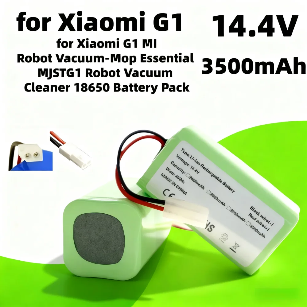 

H18650CH-4S1P 14.4V 3500mAh Robot Vacuum Li-ion Battery Pack Compatible for XIAOMI Compatible for Essential G1 MJSTG1 R30 R35.