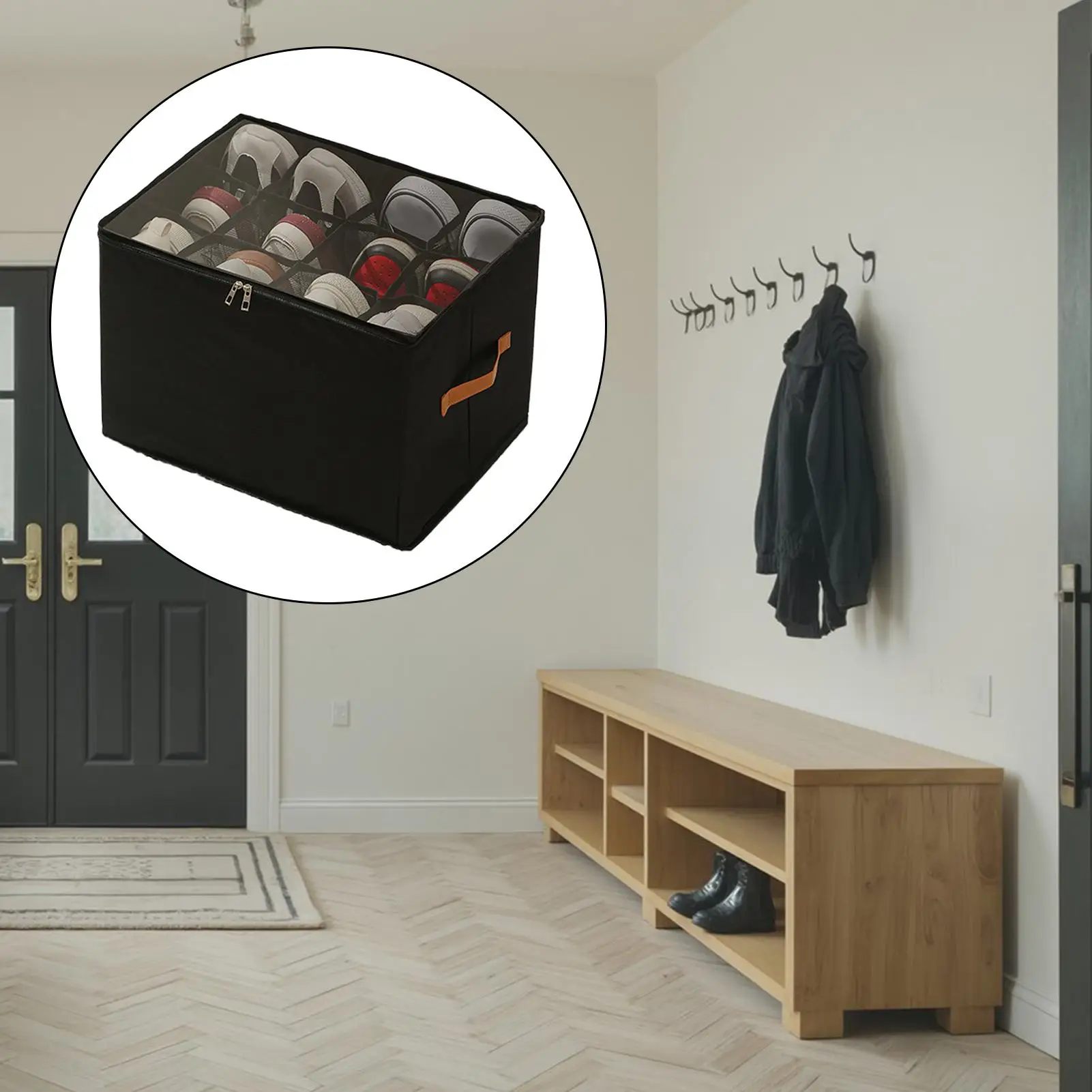 

Складные контейнеры для обуви с крышками, корзины для хранения обуви для спальни, прихожей, комнаты, пола, общежития, автофургона