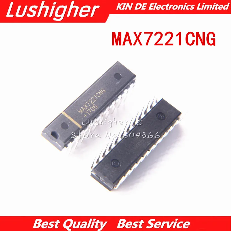 10pcs MAX7221CNG DIP MAX7221 DIP24