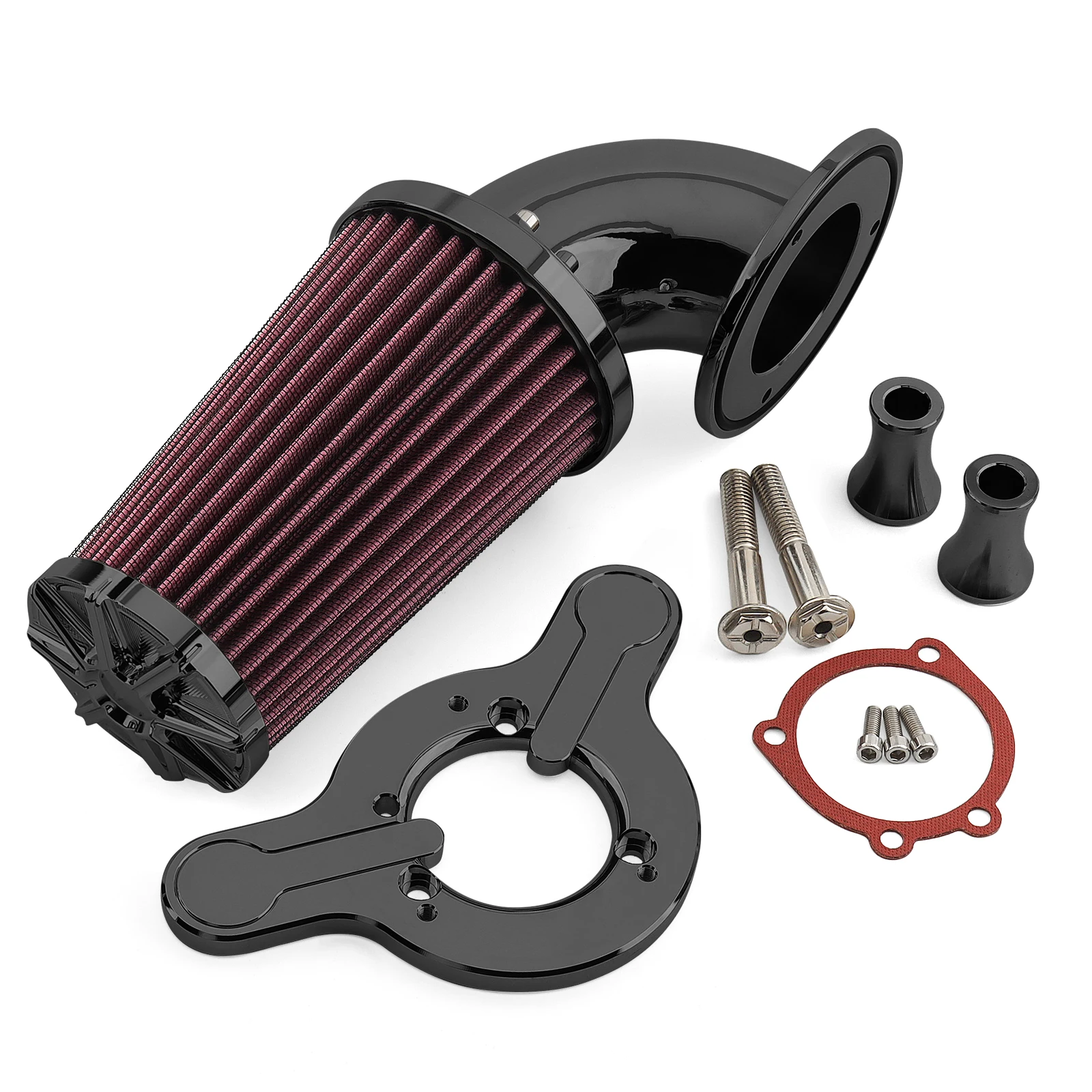 Chrome Air Cleaner Intake Filter For Harley EVO Twin Cam Touring Road Electra Street Glide Road King Softail Fat Boy Dyna/FXR image 3