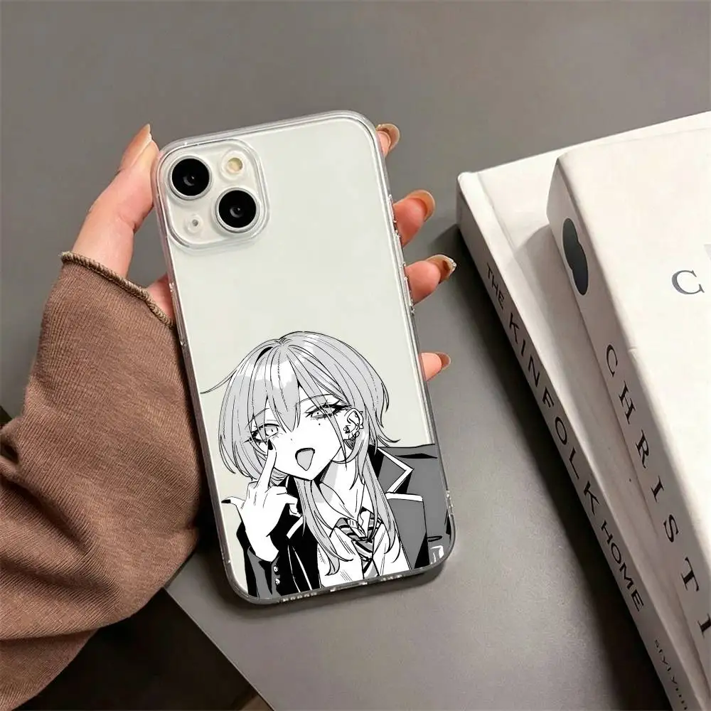 Чехол для телефона Haimiya-senpai wa Kowakute Kawaii Manga для iPhone 17, 16, 15, 14, 13, 12, 11 Plus, Pro Max, мягкий прозрачный чехол