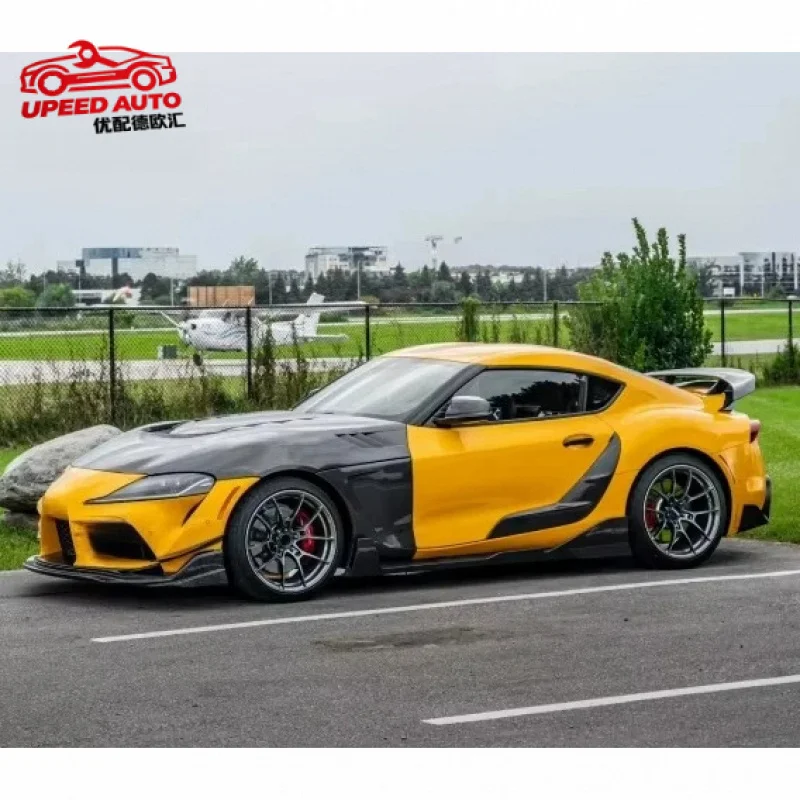 For Toyota Gr Supra A90 A91 Mk5 Body Kit Carbon Fiber Td Style Door Plank Side Vents Door Canards
