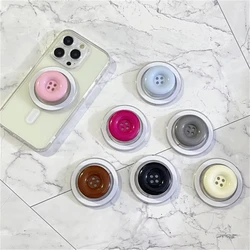 Korean Cute Color Button Magnetic Holder Grip Tok Griptok Phone Stand Holder Support For iPhone 15 13 For Pad Magsafe Smart Tok