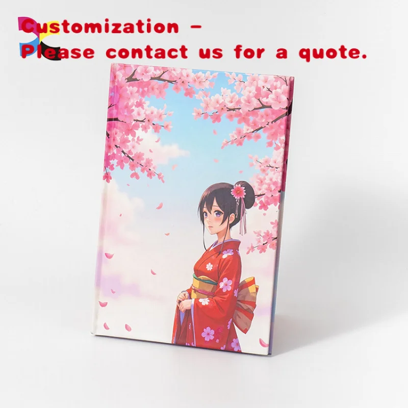 

custom.Customizable Hardbound Planner Notebook Sewn Binding Coated Paper Cover Diary Comic Notebook