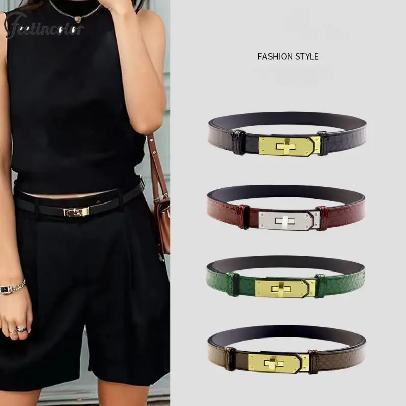 Fashion Reliable Designer Belts for Women Casual Luxury H Belt Genuine Leather Belt Thin Corset Belt 7 Color Accessories