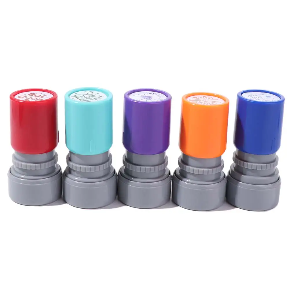 Automatic Inking Teacher's Comment Stamp English Version Incentive Educational Behavior Stamp Colorful Encouragement