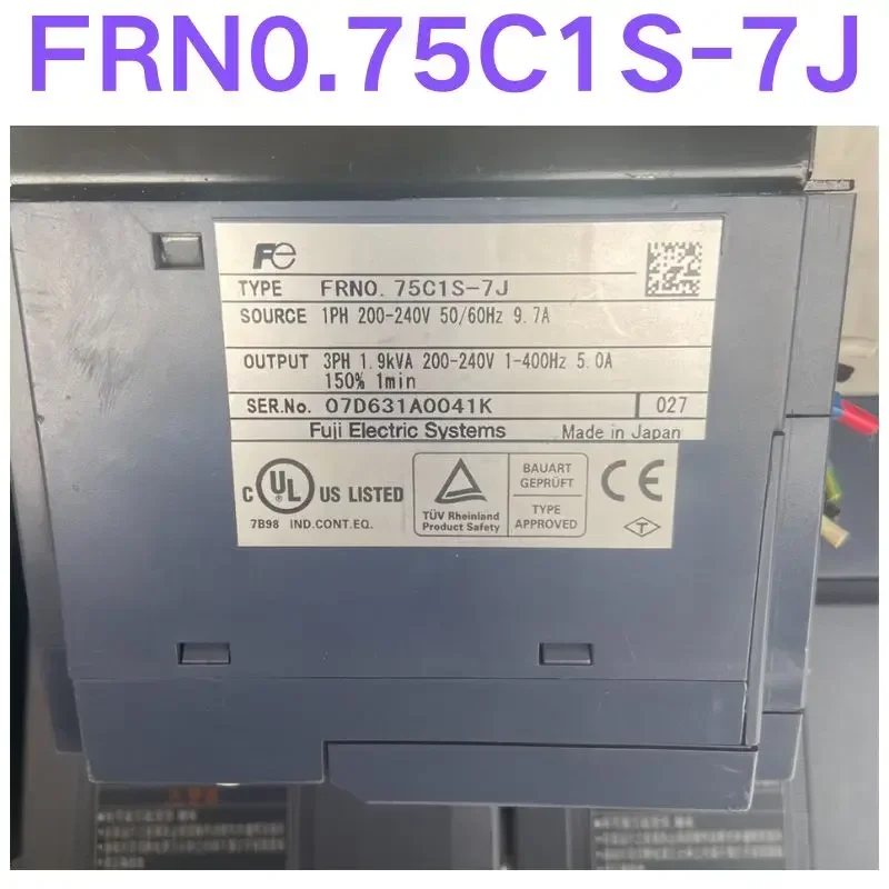 Second-hand test OK FRN0.75C1S-7J Fuji frequency converter 0.75KW 220V