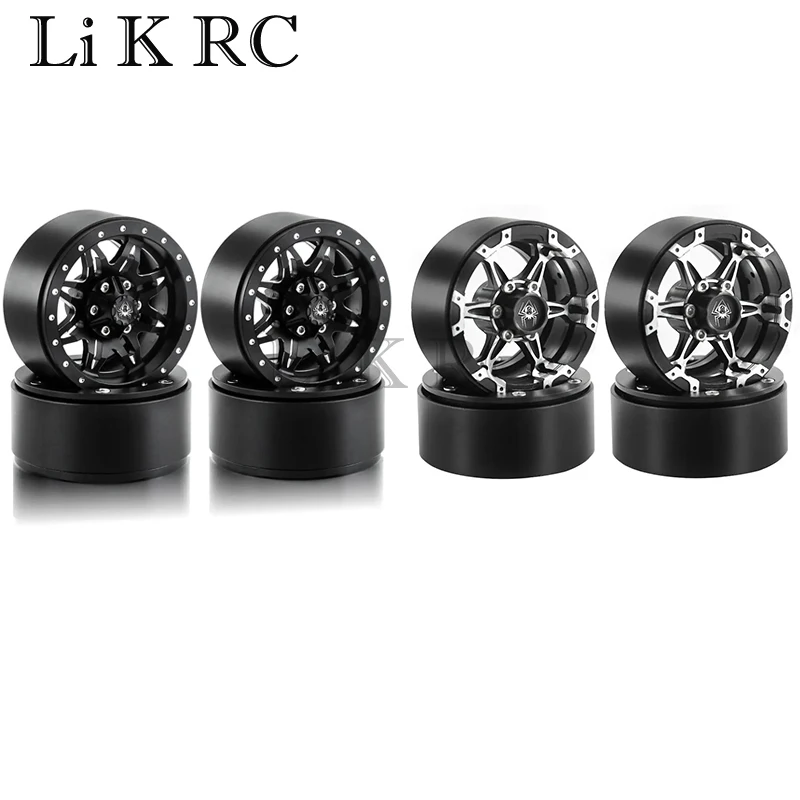 4pcs Metal 1.9 Beadlock Wheel Rim Spider Wheel Hub For 1:10 Rc Crawler Axial Scx10 Ii 90046 Axi03007 Trx-4 Axi Tamiya Mst Rgt