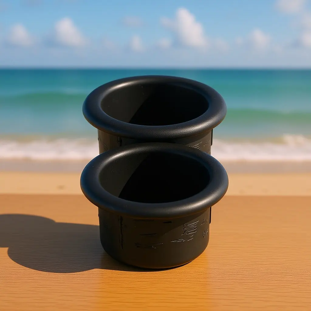 

2Pcs Rv Cup Holder Insert Black ABS Recliner Handle Replacement Drink Can Holder for Boat Sofa Couch Truck Car Table
