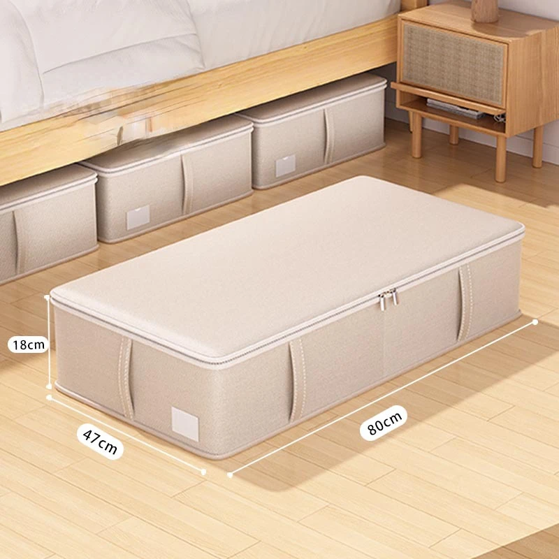 Bettboden-Aufbewahrungsbox, flach, für Haushalt, Schublade, Stil, saisonale Kleidung und Decken, Sortierbox, Bettboden-Aufbewahrungsbox