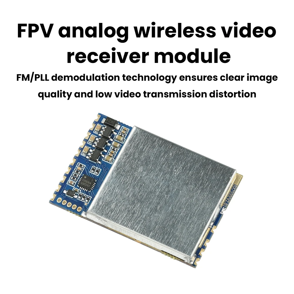 RX7500 FPV Simulated Wireless Video Receiver Module 6-7.5GHz Bandwidth RF Receiver Module Freely Editable Channels SPI Mode