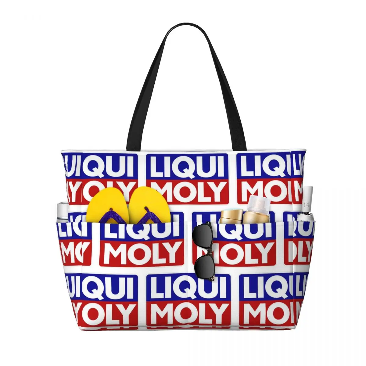 Liqui Moly Logo Beach Tote Bag Sport Gym Yoga Duffle Large Tote Bag Women Travel Bag Fitness bag
