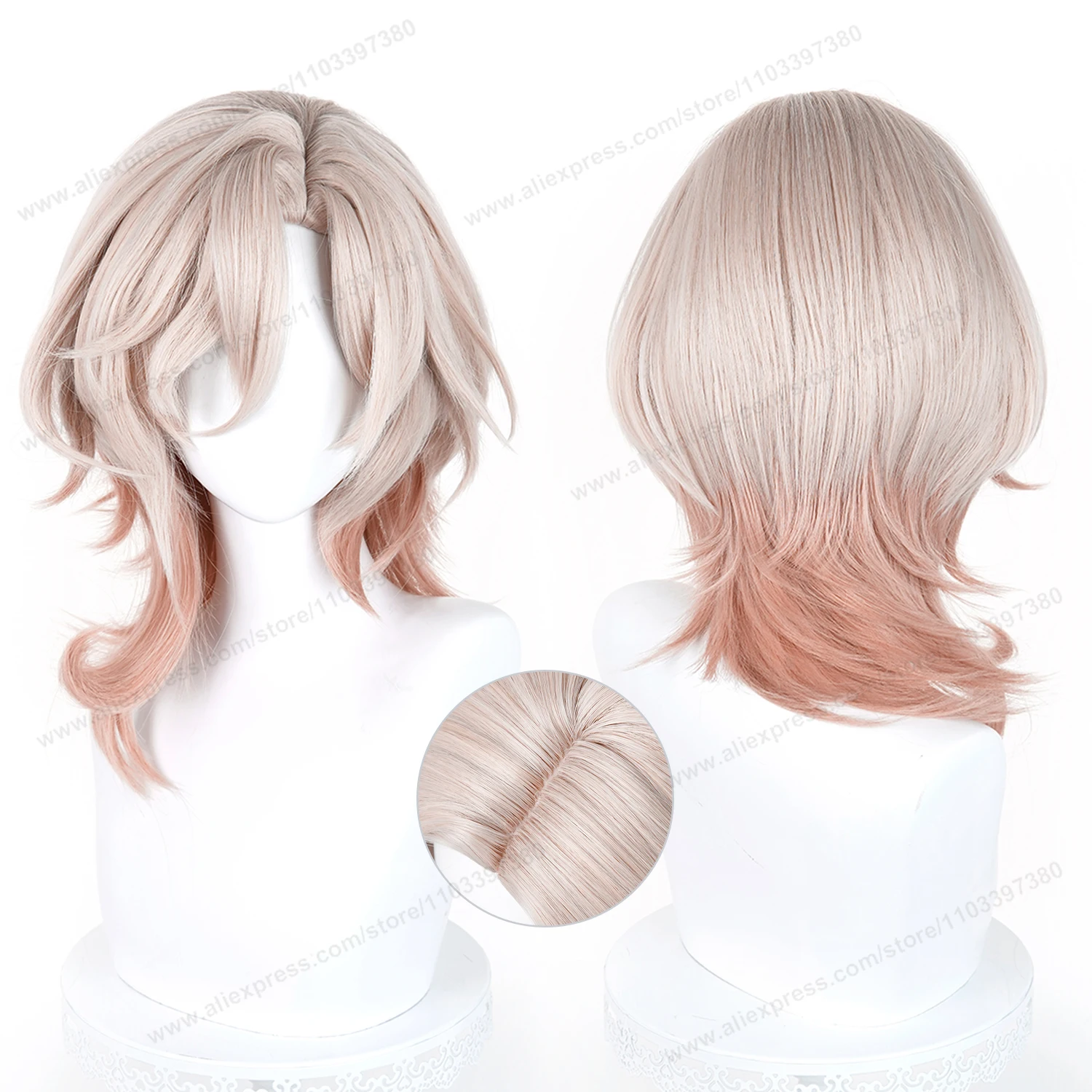 

HSR Kuchiba Cosplay Wig 45cm Short Women Hair Anime Cosplay Wig Halloween Heat Resistant Synthetic Wigs