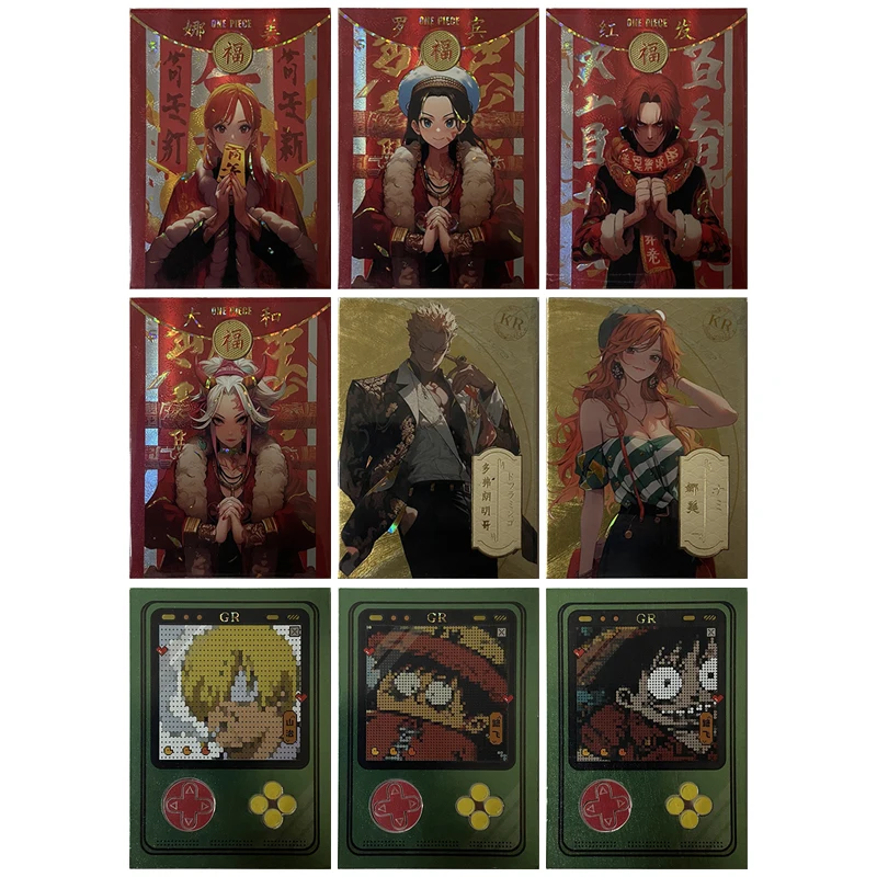 

Японское аниме ONE PIECE Boa Hancock Donquixote Doflamingo Nami Коллекционные карты Рождественские подарки на день рождения Детские игрушки