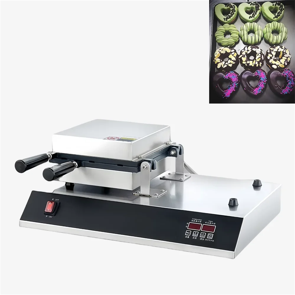 4 In 1 Digital Temperature Controller 4 Different Shape Donuts    Commercial 4-hole Doughnut Maker