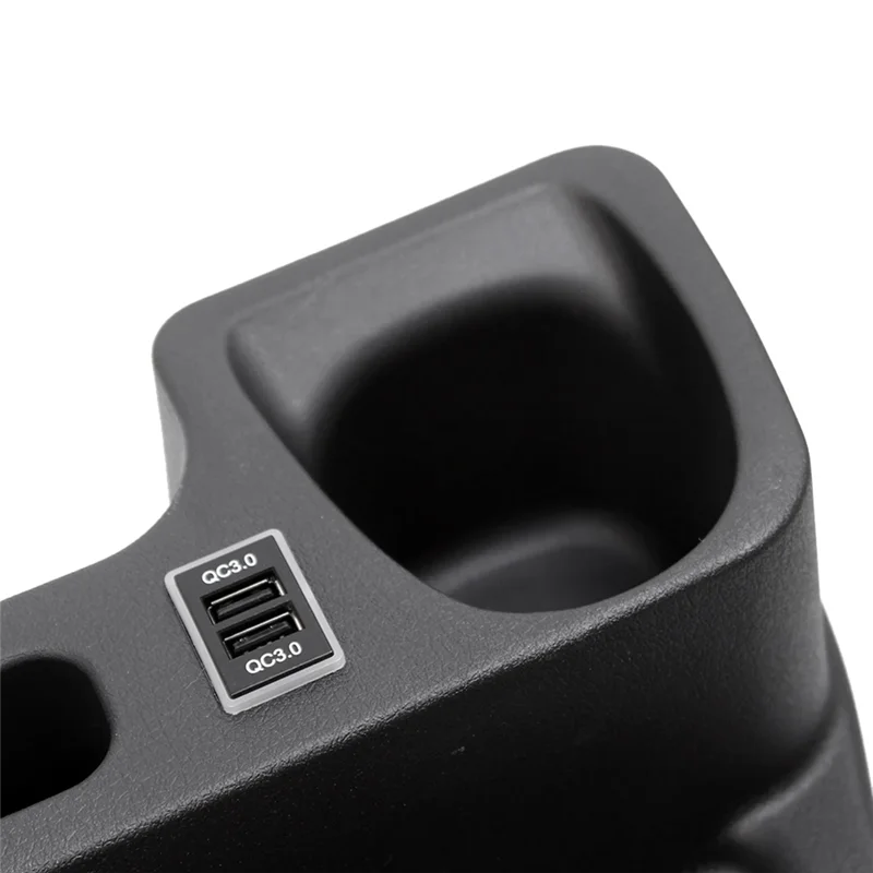 

A65P-Car Insert Center Console Storage Box Tray Cup Holder With USB Port For Toyota Land Cruiser LC70 LC71 LC76 LC77 LC79