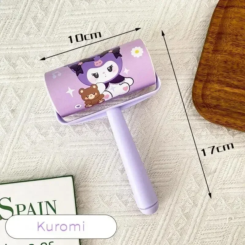 Sanrio Kuromi Rullo per lanugine Cartoon Anime Carino Moda Rullo per lanugine Abbigliamento Rimozione peli Articoli per la casa portatili Regali per le vacanze delle ragazze