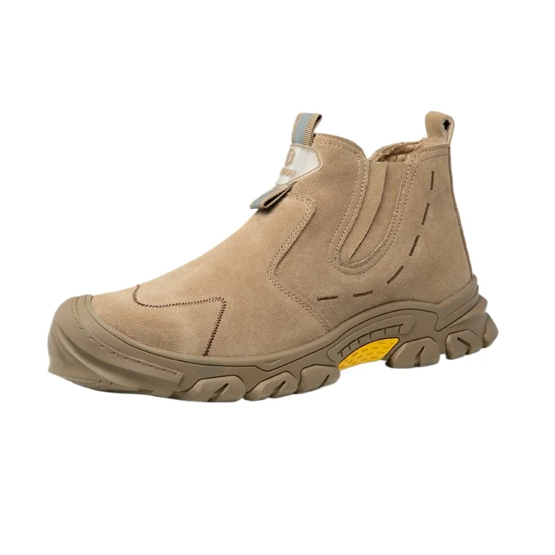 Summer Deodorant Breathable Safety Shoes Men Anti Smash Anti Puncture Anti Scalding Wear Resistant Steel Toe Work Boots