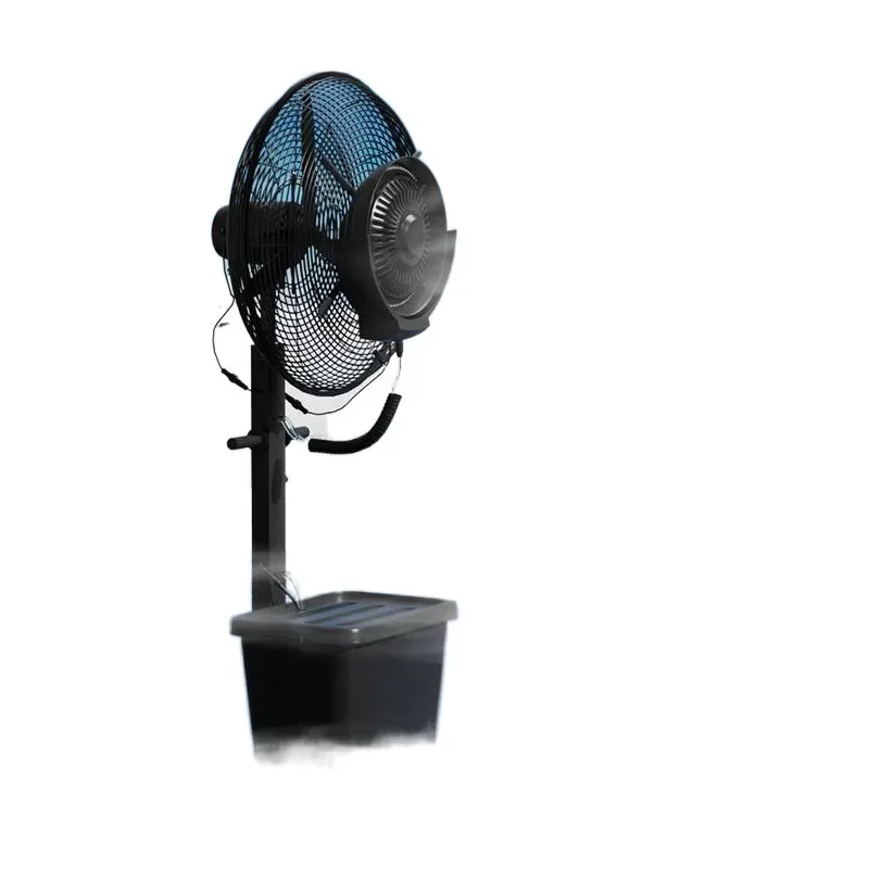 Water spray fan workshop spray, fan water mist humidification, water-cooled centrifugal shaking head farm machine