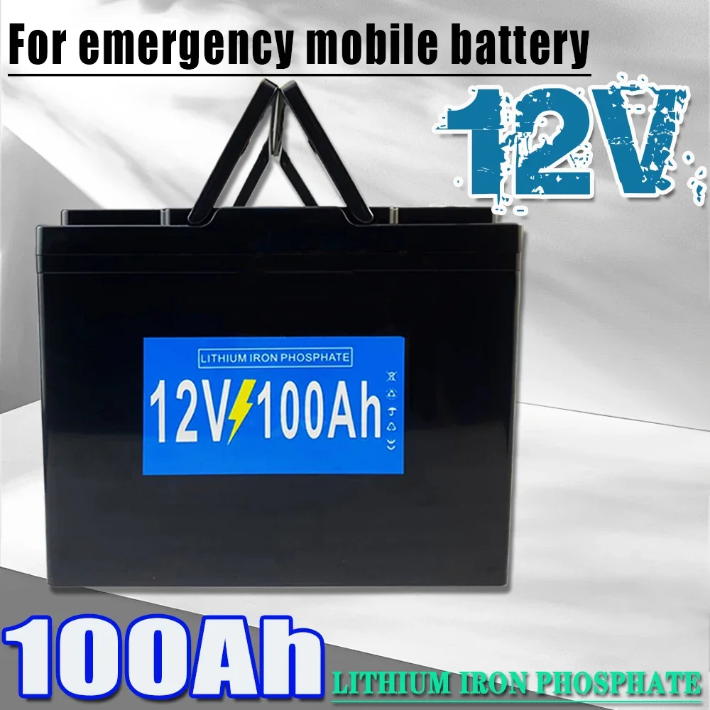 

12V 100Ah LiFePO4 Lithium Iron Phosphate Battery Built-in BMS For Replacing Most of Backup Power Home Energy Storage TAX FREE