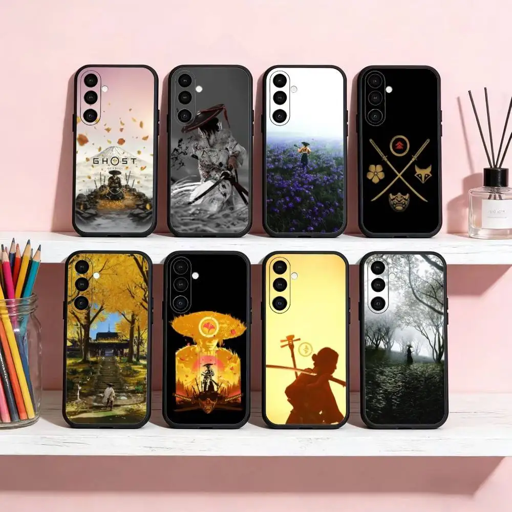 

G-Ghost Of Yotei Phone Case For Samsung Galaxy A20,21s,22,31,32,52,53,72,73,80,91 Soft Black Shell