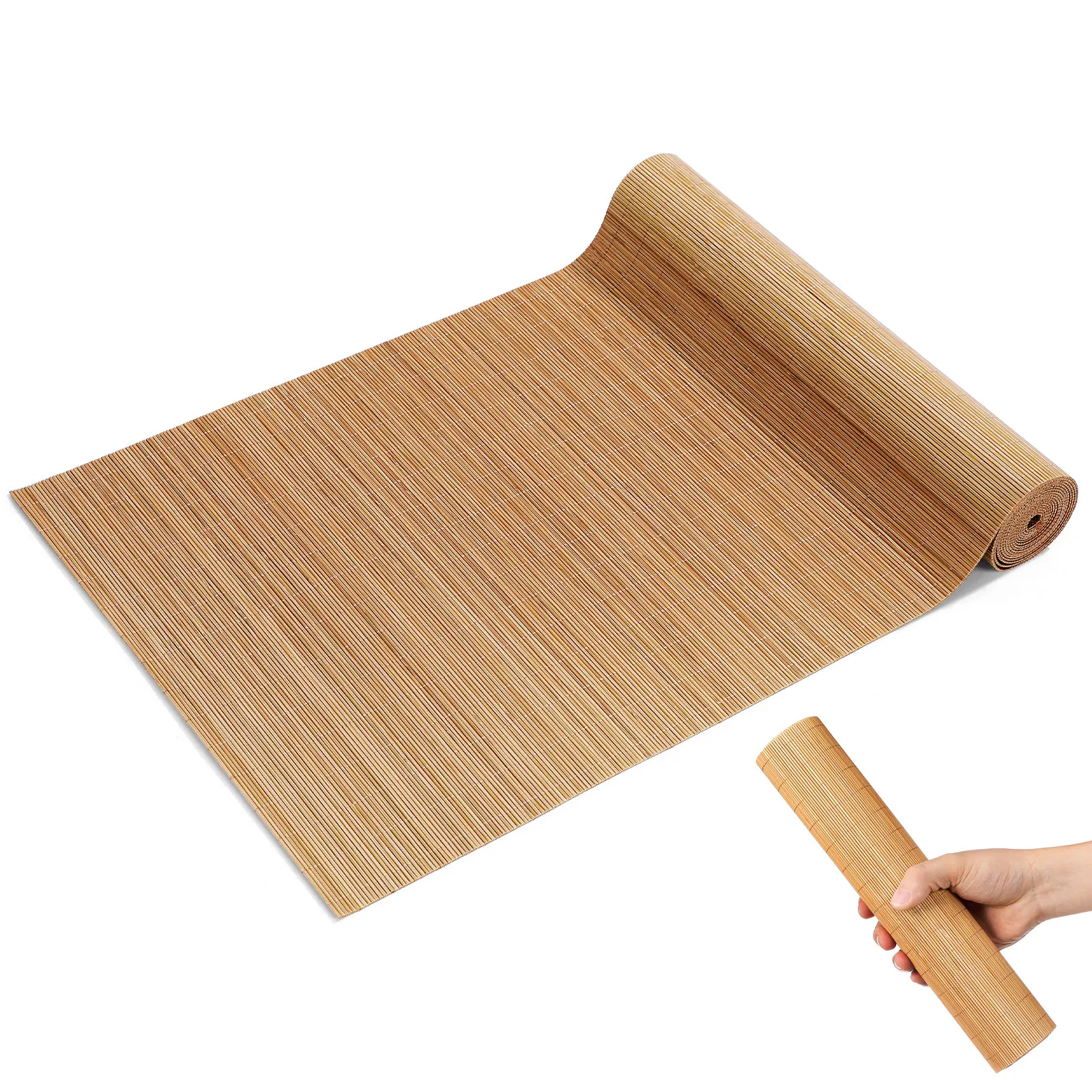 Cuttable Bamboo Table Runner – Heat Resistant Woven Mat for Dining, Kitchen, Cafe, Wedding & Picnic
