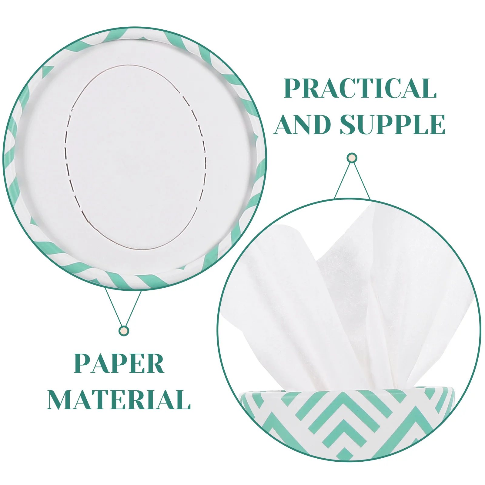 3 Pcs Dinner Napkins Cylinder Pumping Paper Adorable Face Tissue Multi-function Facial Automotive Portable Supply Miss