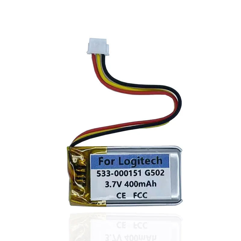 Original Replaces 400mAh 533-000151 AHB521630PJT Battery For Logitech G502 Hero Wireless Bluetooth Mouse Accumulator AKKU