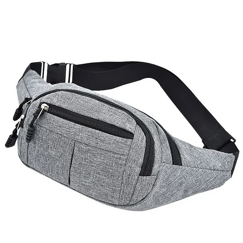 Fashion Men Women Waist Bag Casual Fanny Pack Purse Large Phone Belt Bag Pouch Canvas Outdoor Travel Phone Bag Banana Hip Bags