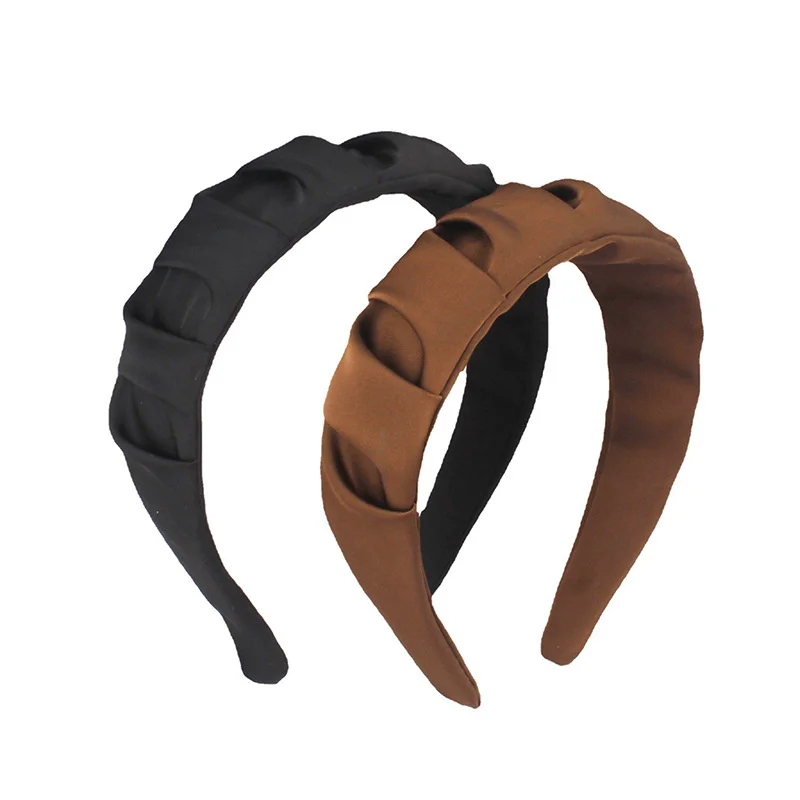 Solid Fabric Wide Headbands For Women Girls Fashion Elegant Hairband Female Hair bands Hoop Headwear Hair Accessories