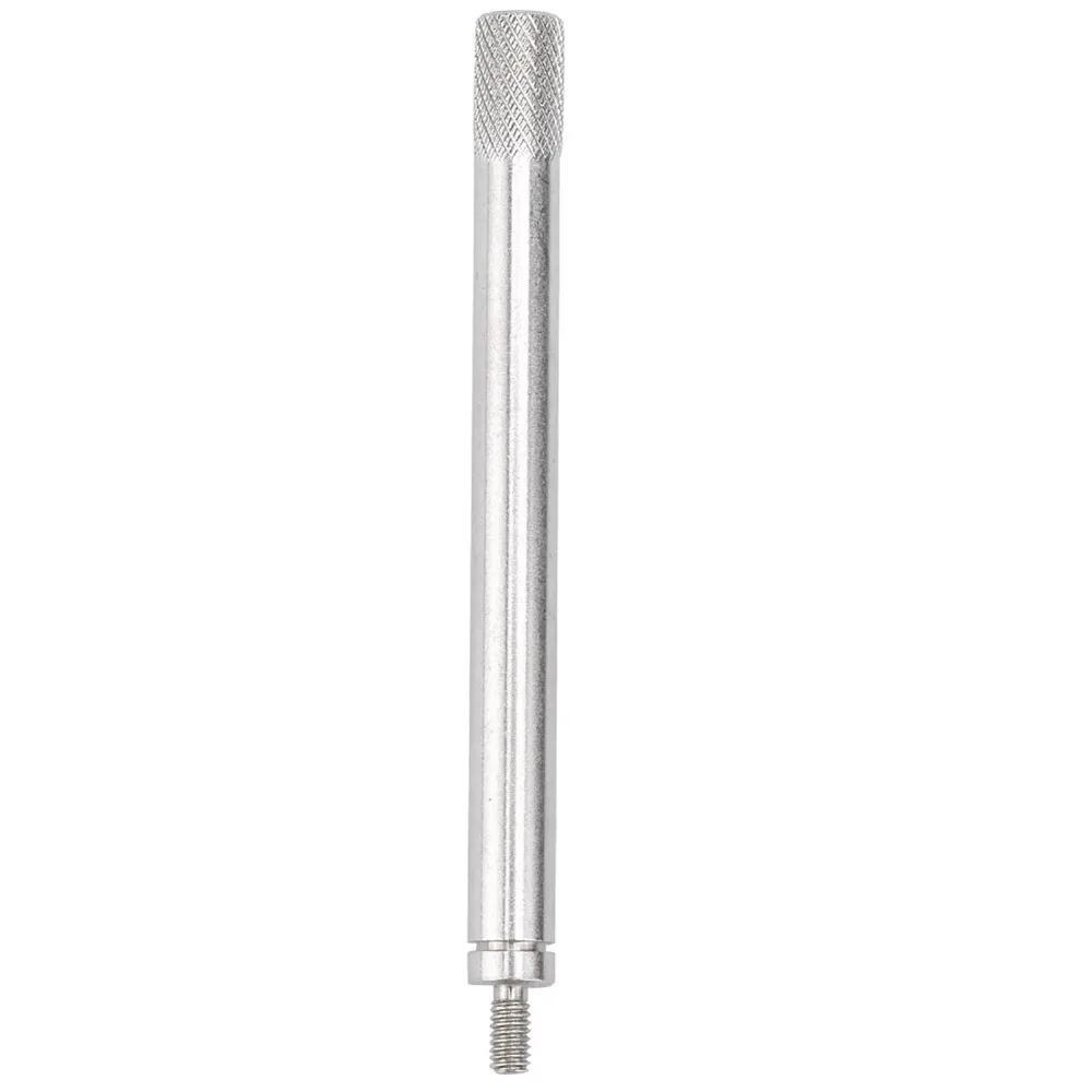 M2.5 Thread Dial Indicator Extension Rod 55mm Length Flat Contact Point Depth Gauge Extension Stem Solid Steel Construction