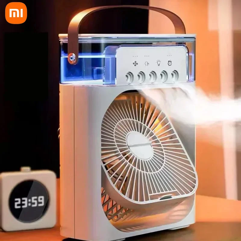 Xiaomi portatile 3 In 1 ventilatore condizionatore d\'aria domestico piccolo dispositivo di raffreddamento dell\'aria luci notturne a LED