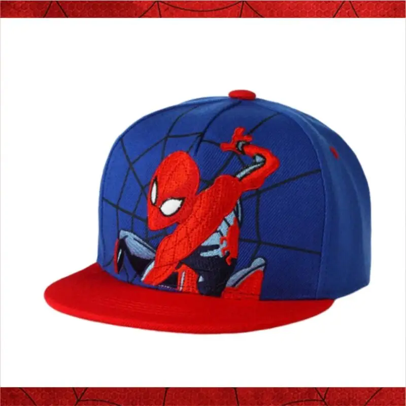 Summer New Spiderman Baseball Cap for Kids Boys Girls Cartoon Superhero Peripheral Prop Adjustable Snapback Hip Hop Sun Hat Gift
