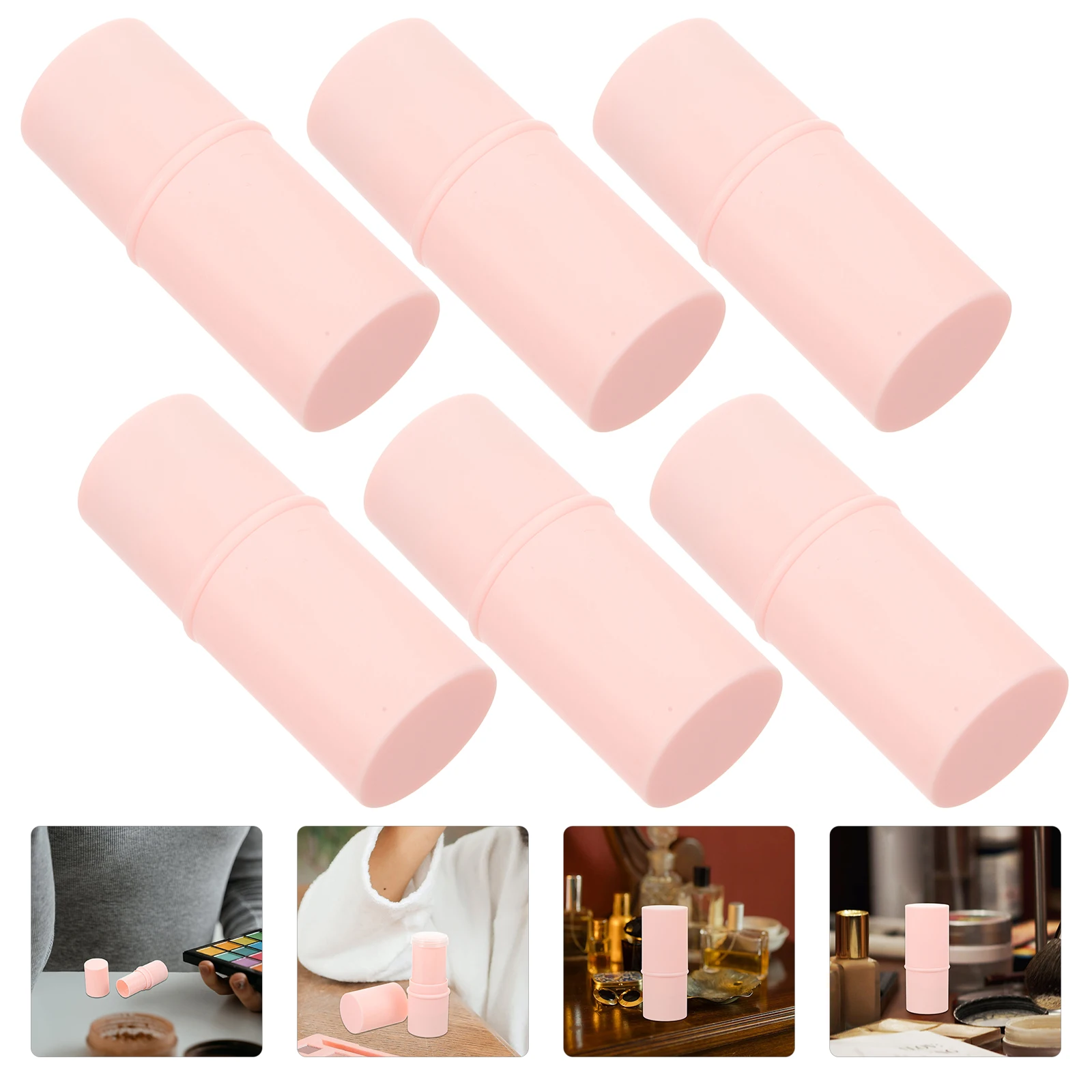 

6 Pcs Empty Lipstick Tube Glaze Bottle Making Holder Matte Containers Plastic Miss Gloss