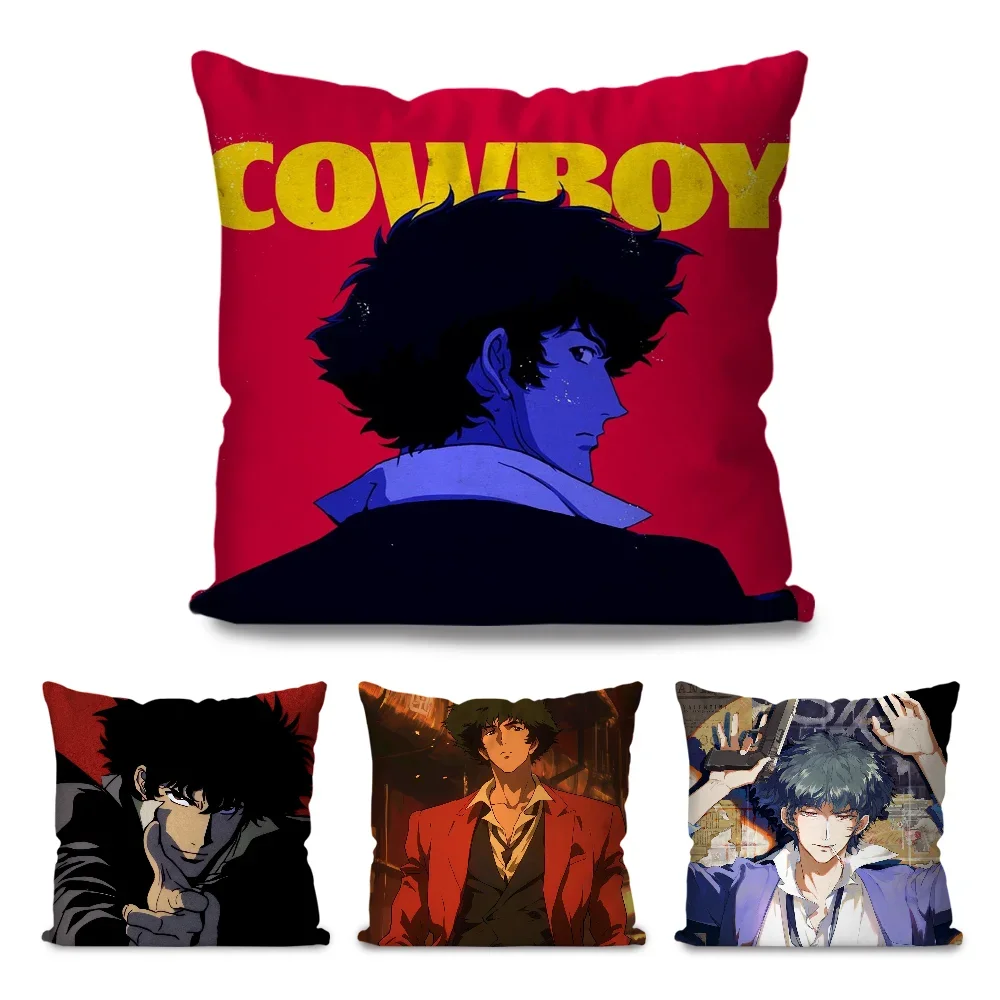 

Animation C-Cowboy B-Bebop Spike Pillow Case Square Pillow Bedroom Sofa Leisure Comfort CushionLiving Room Home Decoration 40X40